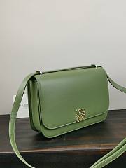 Loewe Goya Mini bag in silk calfskin Avocado Green – 18.5x12.5x6 cm - 6