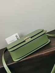 Loewe Goya Mini bag in silk calfskin Avocado Green – 18.5x12.5x6 cm - 3