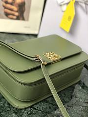 Loewe Goya Medium bag in silk calfskin Avocado Green – 23x15x6.5 cm - 5