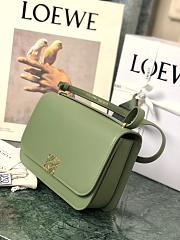 Loewe Goya Medium bag in silk calfskin Avocado Green – 23x15x6.5 cm - 4