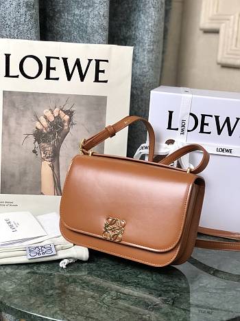 Loewe Goya Mini bag in silk calfskin Tan – 18.5x12.5x6 cm