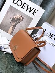 Loewe Goya Mini bag in silk calfskin Tan – 18.5x12.5x6 cm - 5