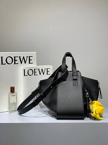 Loewe Hammock Tote Bag In Calfskin Black – 29x14x26 cm
