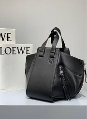 Loewe Hammock Tote Bag In Calfskin Black – 29x14x26 cm - 4