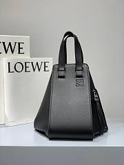 Loewe Hammock Tote Bag In Calfskin Black – 29x14x26 cm - 2