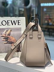 Loewe Hammock Tote Bag In Calfskin Sand – 29x14x26 cm - 2