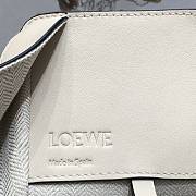 Loewe Hammock Tote Bag In Calfskin Red White – 29x14x26 cm - 6