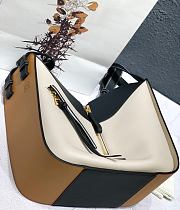 Loewe Hammock Tote Bag In Calfskin Yellow White Black – 29x14x26 cm - 2