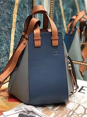 Loewe Hammock Tote Bag In Calfskin Blue – 29x14x26 cm - 2