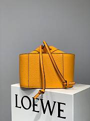 Loewe Hammock Mini Tote Bag In Calfskin Yellow – 19.5x17x11 cm - 5