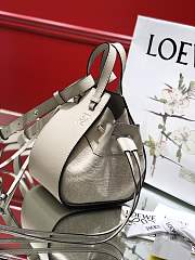 Loewe Hammock Mini Tote Bag In Calfskin White – 19.5x17x11 cm - 5