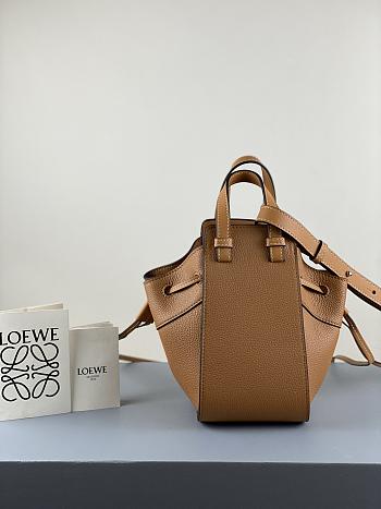 Loewe Hammock Mini Tote Bag In Calfskin Tan – 19.5x17x11 cm