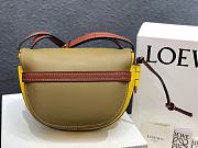 Loewe Small Gate Bag Canvas And Cow Leather Yellow/ Avocado Green – 20x19x11 cm - 6