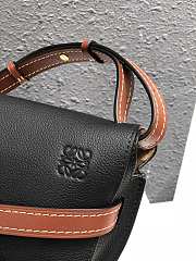 Loewe Small Gate Bag Canvas And Cow Leather Black/Brown – 20x19x11 cm - 2