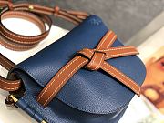 Loewe Small Gate Bag Canvas And Cow Leather Blue – 20x19x11 cm - 5