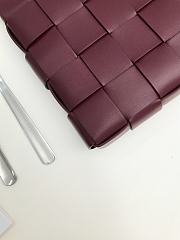 Bottega Veneta Snap Napa Leather Burgundy - 27x5x28 cm - 3