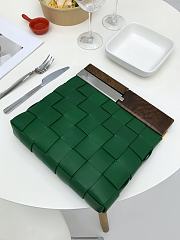 Bottega Veneta Snap Napa Leather Green - 27x5x28 cm - 1