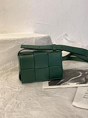 Bottega Veneta Mini Cassette 6 Grid Electric Grass Green - 12×8×4cm cm - 1