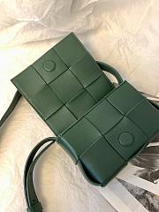 Bottega Veneta Mini Cassette 6 Grid Electric Grass Green - 12×8×4cm cm - 5