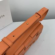 Bottega Veneta Cassette Woven Handbag Orange– 23x15x6 cm - 6