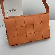 Bottega Veneta Cassette Woven Handbag Orange– 23x15x6 cm - 4