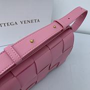 Bottega Veneta Cassette Woven Handbag Pink – 23x15x6 cm - 6