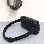 Bottega Veneta Belt Cassette Lambskin Black  – 44049 - 17.5x9.5x5 cm - 2