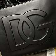 Dolce & Gabbana Calfskin DG Daily Shopper Black – 36x28.5x13 cm - 4