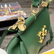 Dolce & Gabbana Sicily Imported cowhide With D&G Logo Bag Green – 25x20x12 cm - 6