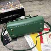 Dolce & Gabbana Sicily Imported cowhide With D&G Logo Bag Green – 25x20x12 cm - 4