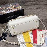 Dolce & Gabbana Sicily Imported cowhide With D&G Logo Bag White – 25x20x12 cm - 4