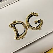 Dolce & Gabbana Sicily Imported cowhide With D&G Logo Bag White – 25x20x12 cm - 5