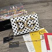 Dolce & Gabbana DG Girls Polka dots Chain Bag White - 1311– 21x5x13.5 cm - 1