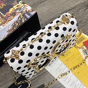 Dolce & Gabbana DG Girls Polka dots Chain Bag White - 1311– 21x5x13.5 cm - 5