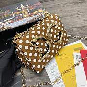 Dolce & Gabbana DG Girls Polka dots Chain Bag Brown - 1311– 21x5x13.5 cm - 6