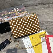 Dolce & Gabbana DG Girls Polka dots Chain Bag Brown - 1311– 21x5x13.5 cm - 3