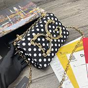 Dolce & Gabbana DG Girls Polka dots Chain Bag Black - 1311– 21x5x13.5 cm - 1