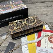 Dolce & Gabbana DG Girls Nappa Leopard Chain Bag Black - 1311– 21x5x13.5 cm - 5