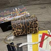 Dolce & Gabbana DG Girls Nappa Leopard Chain Bag Black - 1311– 21x5x13.5 cm - 2