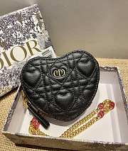 Dior Amour Dior Caro Heart Chain Bag Black – 5097 – 11 x 10 x 1.5 cm - 3