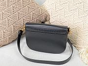 Dior Bobby Bag Black Box Cowhide Plain Weave Black – 22x17x6 cm - 4