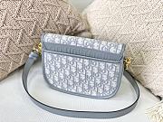 Dior Bobby Bag Embroidery Oblique Grey – 22x17x6cm - 2