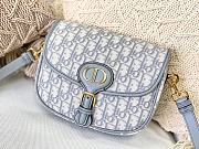 Dior Bobby Bag Embroidery Oblique Grey – 22x17x6cm - 5