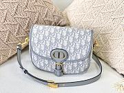 Dior Bobby Bag Embroidery Oblique Grey – 22x17x6cm - 6