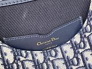 Dior Bobby Bag Embroidery Oblique Blue – 22x17x6cm - 6