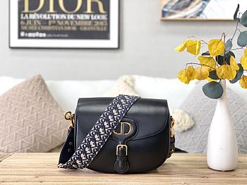 Dior Bobby Bag With Oblique Strap Black –  27cm