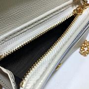 Gucci Horsebit 1955 Wallet With Chain White/Ebony GG Supreme Canvas - 623180 – 11x8.5x3 cm - 3