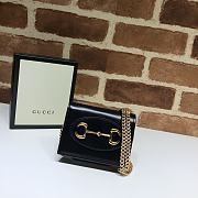 Gucci Horsebit 1955 Wallet With Chain Black - 623180 – 11x8.5x3 cm - 1