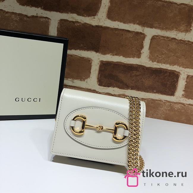 Gucci Horsebit 1955 Wallet With Chain White - 623180 – 11x8.5x3 cm - 1