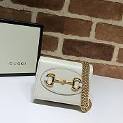 Gucci Horsebit 1955 Wallet With Chain White - 623180 – 11x8.5x3 cm - 1